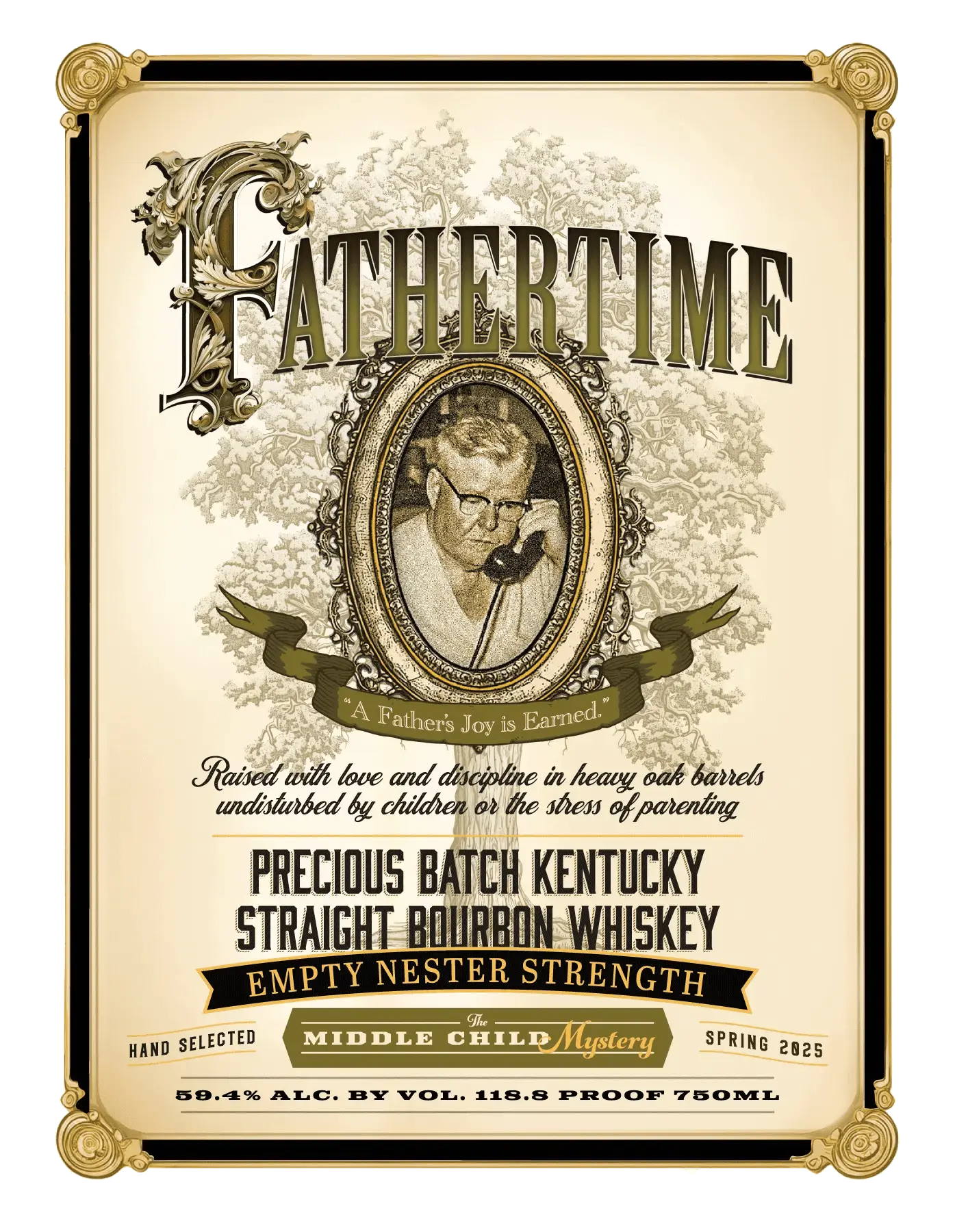 Fathertime Precious Batch Kentucky Straight Bourbon The Middle Child Mystery 118.8 Proof - Main Street Liquor