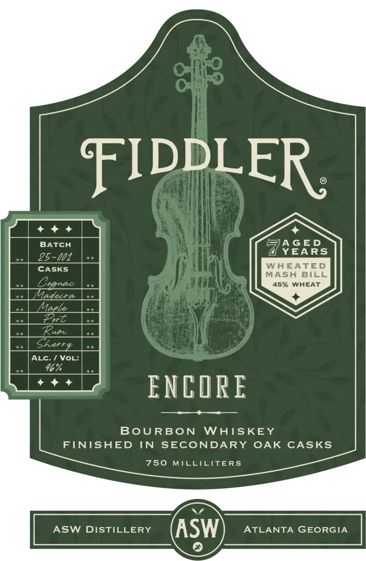 Fiddler Encore Wheated Bourbon Whiskey Finished in Secondary Oak Casks - Main Street Liquor