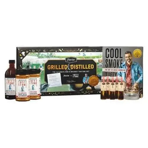 Flaviar Grilled &amp; Distilled BBQ and Whiskey Tasting Set - Main Street Liquor