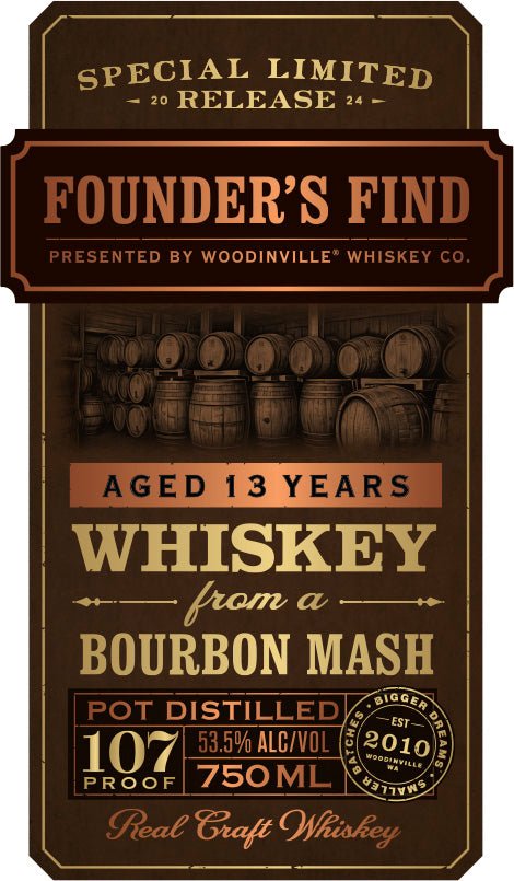 Load image into Gallery viewer, Founder&#39;s Find Whiskey Limited Release by Woodinville Whiskey Co. - Main Street Liquor
