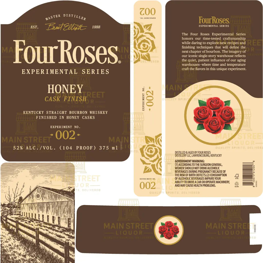 Four Roses Experimental Series Honey Cask Finish Experiment No. 002 Kentucky Straight Bourbon Whiskey 375mL - Main Street Liquor
