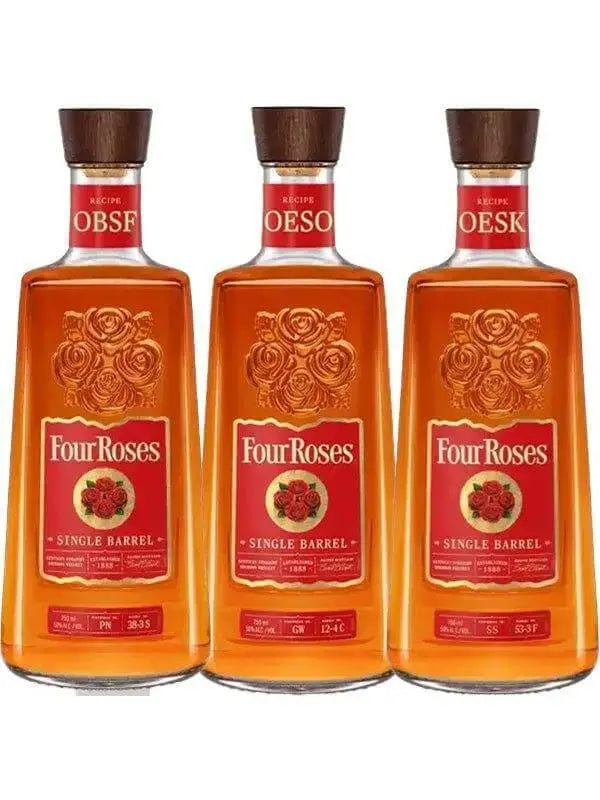 Four Roses Single Barrel Recipe OBSF, OESK, &amp; OESO Bourbon Whiskey Collection - Main Street Liquor
