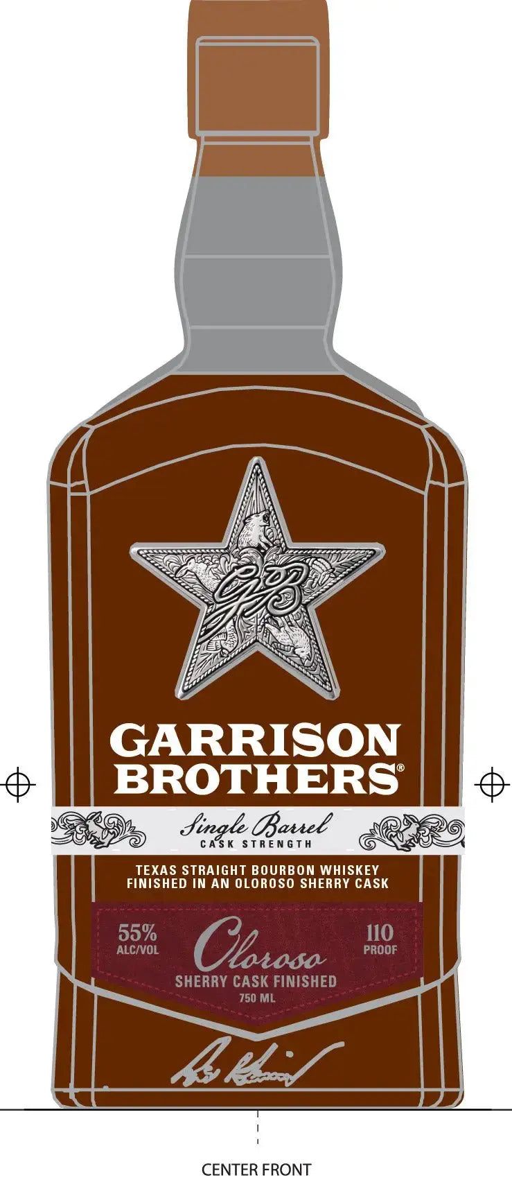 Garrison Brothers Single Barrel Cask Strength Oloroso Sherry Cask Finished Texas Straight Bourbon Whiskey - Main Street Liquor