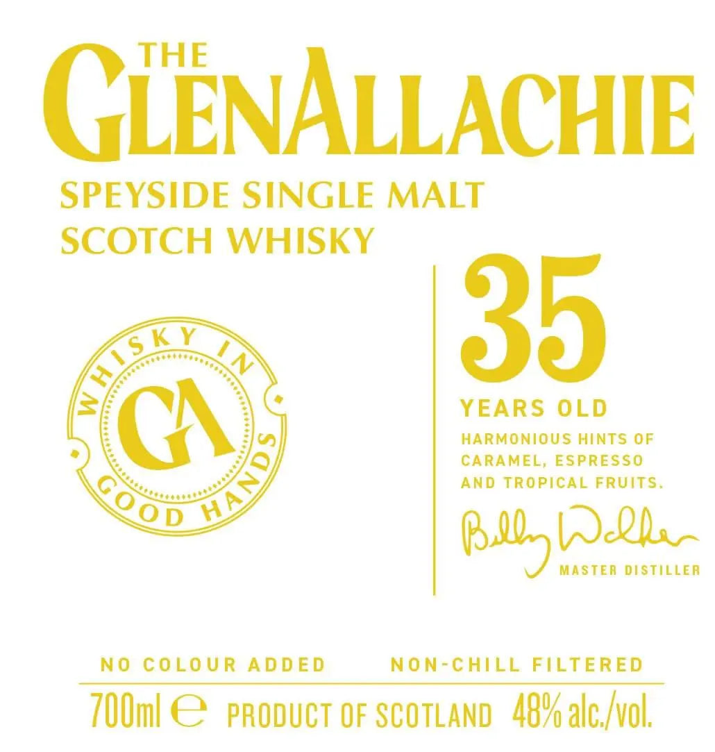 GlenAllachie 35 Year Speyside Single Malt Scotch Whisky 700 mL - Main Street Liquor