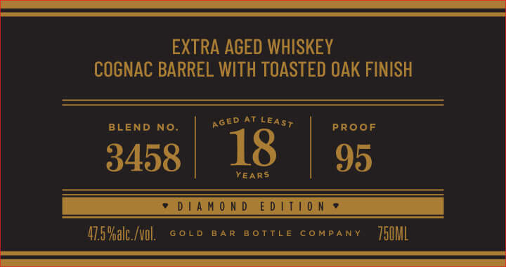 Load image into Gallery viewer, Gold Bar X Kyle Chan Diamond Edition Whiskey – 18 Years, Cognac Barrel Finish - Main Street Liquor
