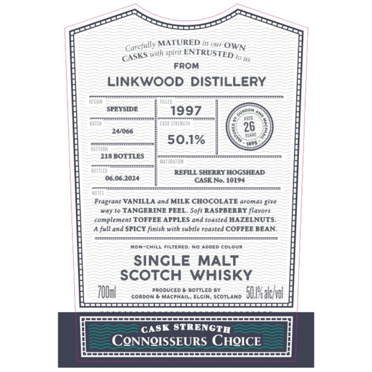 Gordon & Macphail 1997 Linkwood 26 Year Old - Main Street Liquor