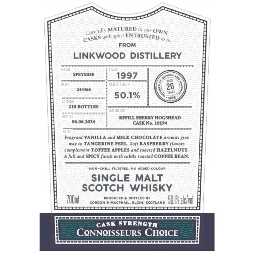 Gordon & Macphail 1997 Linkwood 26 Year Old - Main Street Liquor