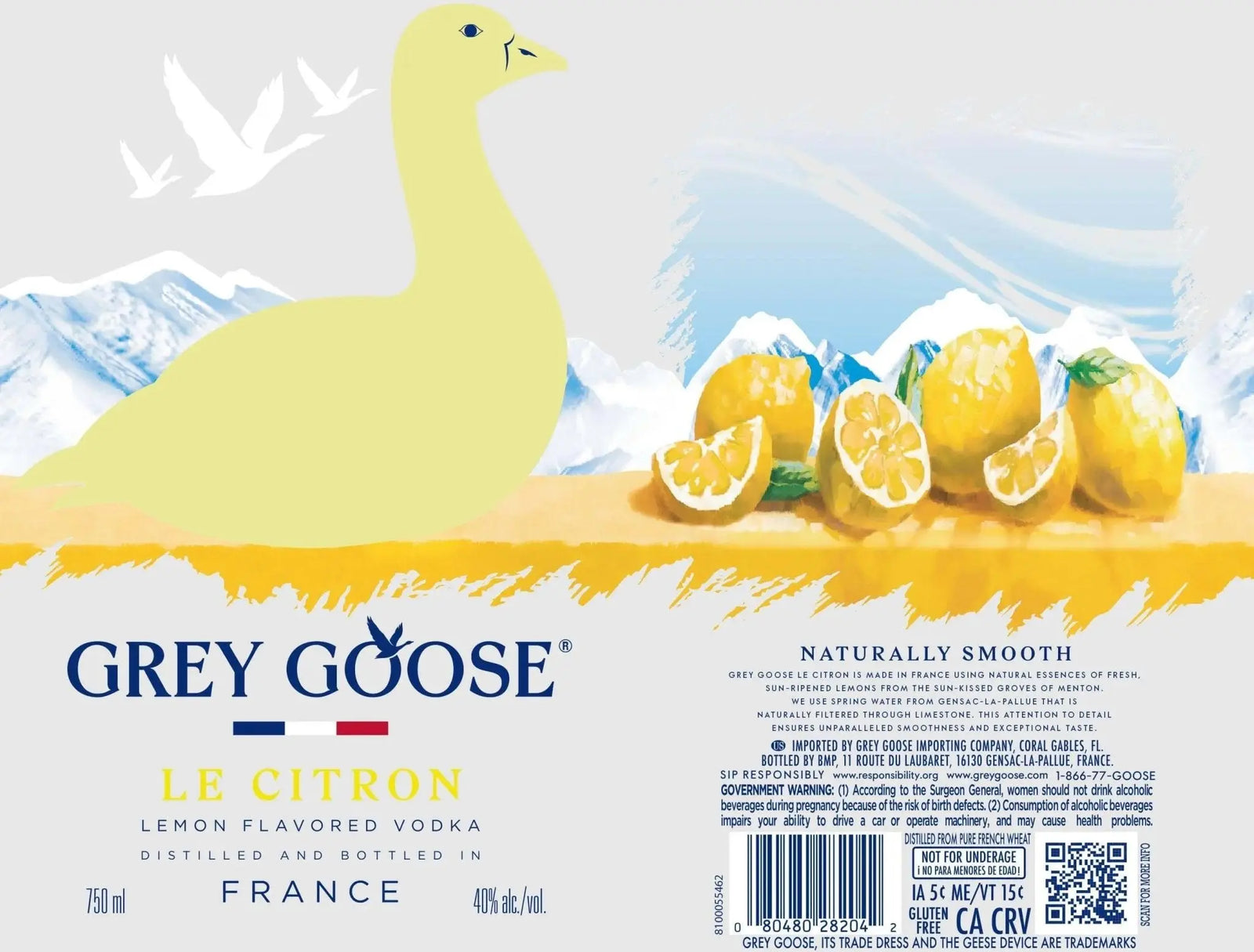Grey Goose Le Citron Lemon Flavored Vodka - Main Street Liquor