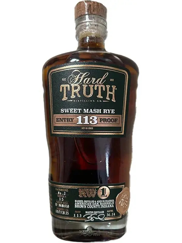 Hard Truth Sweet Mash Rye Whiskey 113 Proof - Main Street Liquor