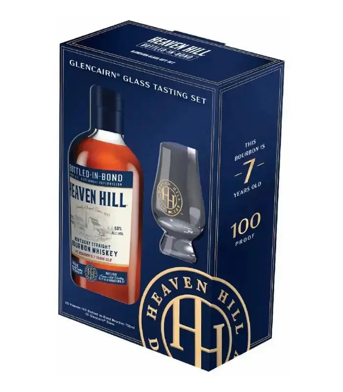 Heaven Hill 7 Year Old Bourbon Gift Set W/ Glencairn Glass - Main Street Liquor