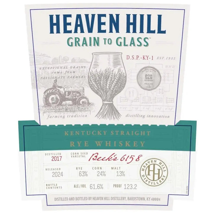 Heaven Hill Grain to Glass Straight Rye Whiskey - Main Street Liquor