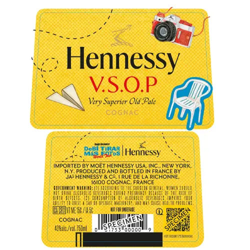 Hennessy V.S.O.P x Bad Bunny Debí Tirar Más Fotos Limited Edition Cognac - Main Street Liquor