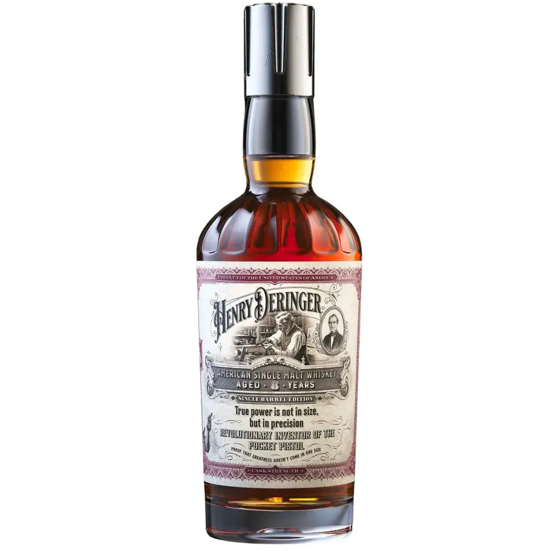 Henry Deringer 8 Year Cask Strength Single Barrel American Single Malt Whiskey - Main Street Liquor