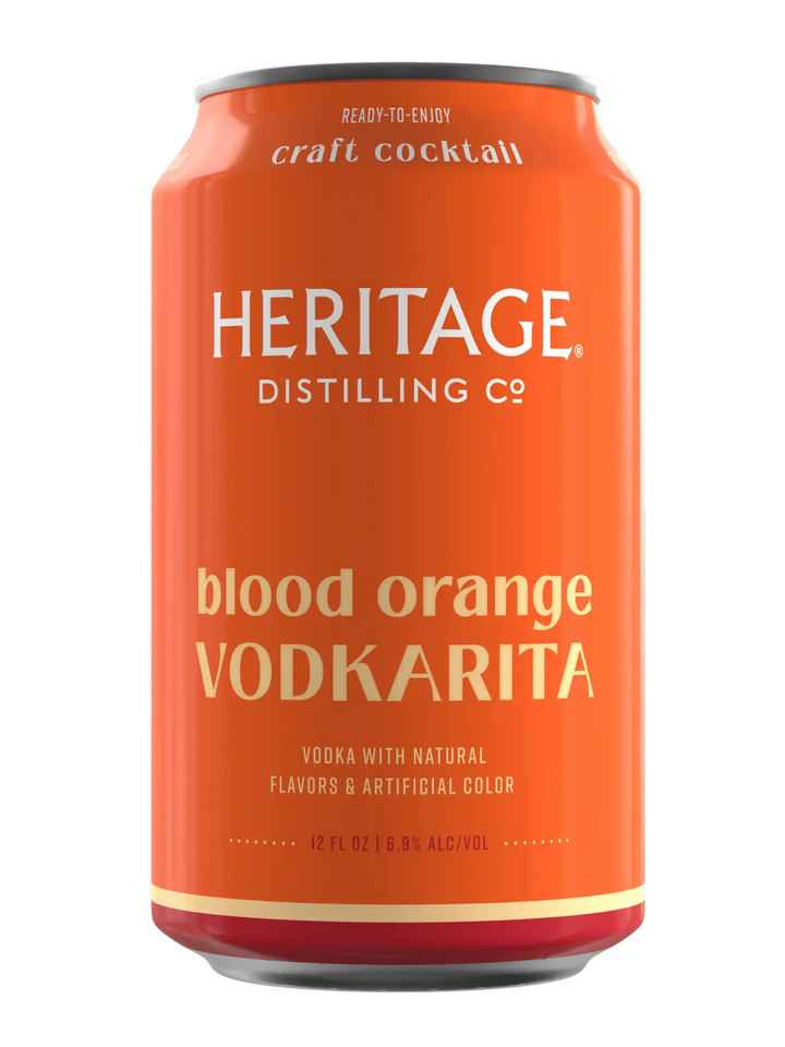 Heritage Distilling Co Blood Orange Vodkarita 4 Pack Cans - Main Street Liquor