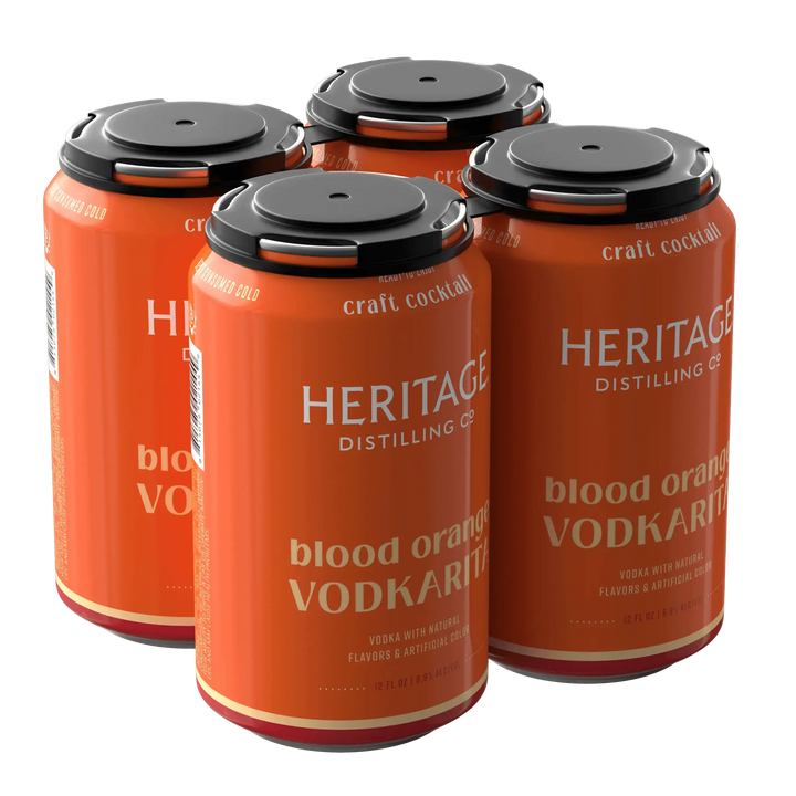 Heritage Distilling Co Blood Orange Vodkarita 4 Pack Cans - Main Street Liquor