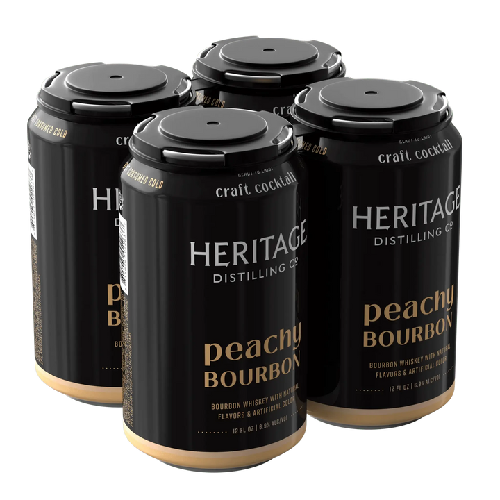 Heritage Distilling Co Peachy Bourbon 4 Pack Cans - Main Street Liquor