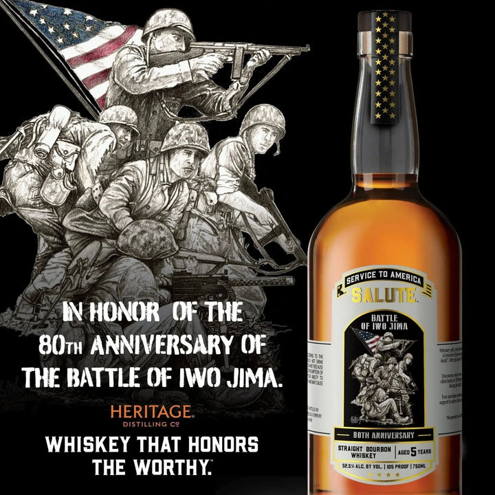 Heritage Distilling Co Service to America Salute™ Whiskey - Battle of Iwo Jima - Main Street Liquor