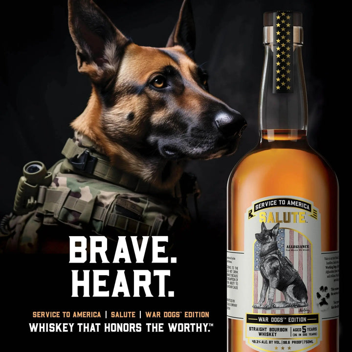 Heritage Distilling Co Service to America Salute™ Whiskey - War Dogs - Main Street Liquor
