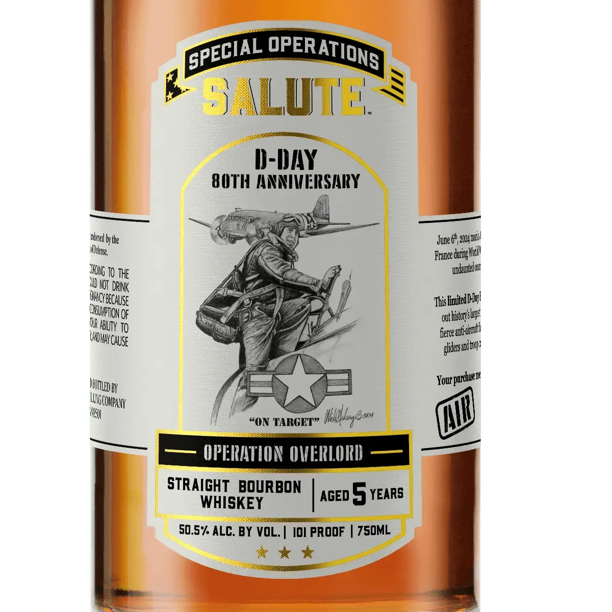 Heritage Distilling Co Special Operations Salute™ Whiskey - D - Day 80th Anniversary - AIR - Main Street Liquor