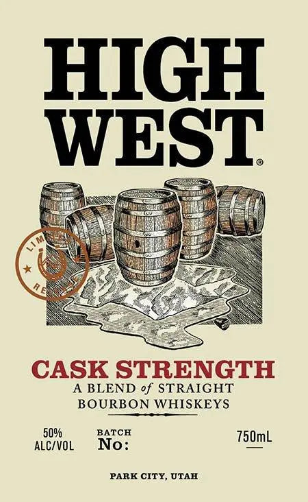 High West Cask Strength Bourbon Whiskey Limited Release - Main Street Liquor
