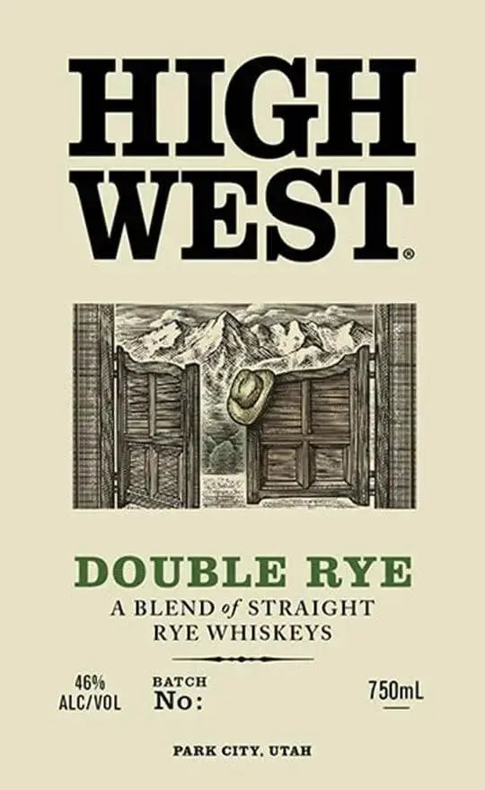 High West Double Rye Whiskey 92 Proof - Main Street Liquor