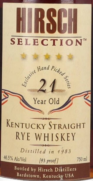 Load image into Gallery viewer, Hirsch Selection 21 Year Old Kentucky Straight Rye Whiskey - Main Street Liquor
