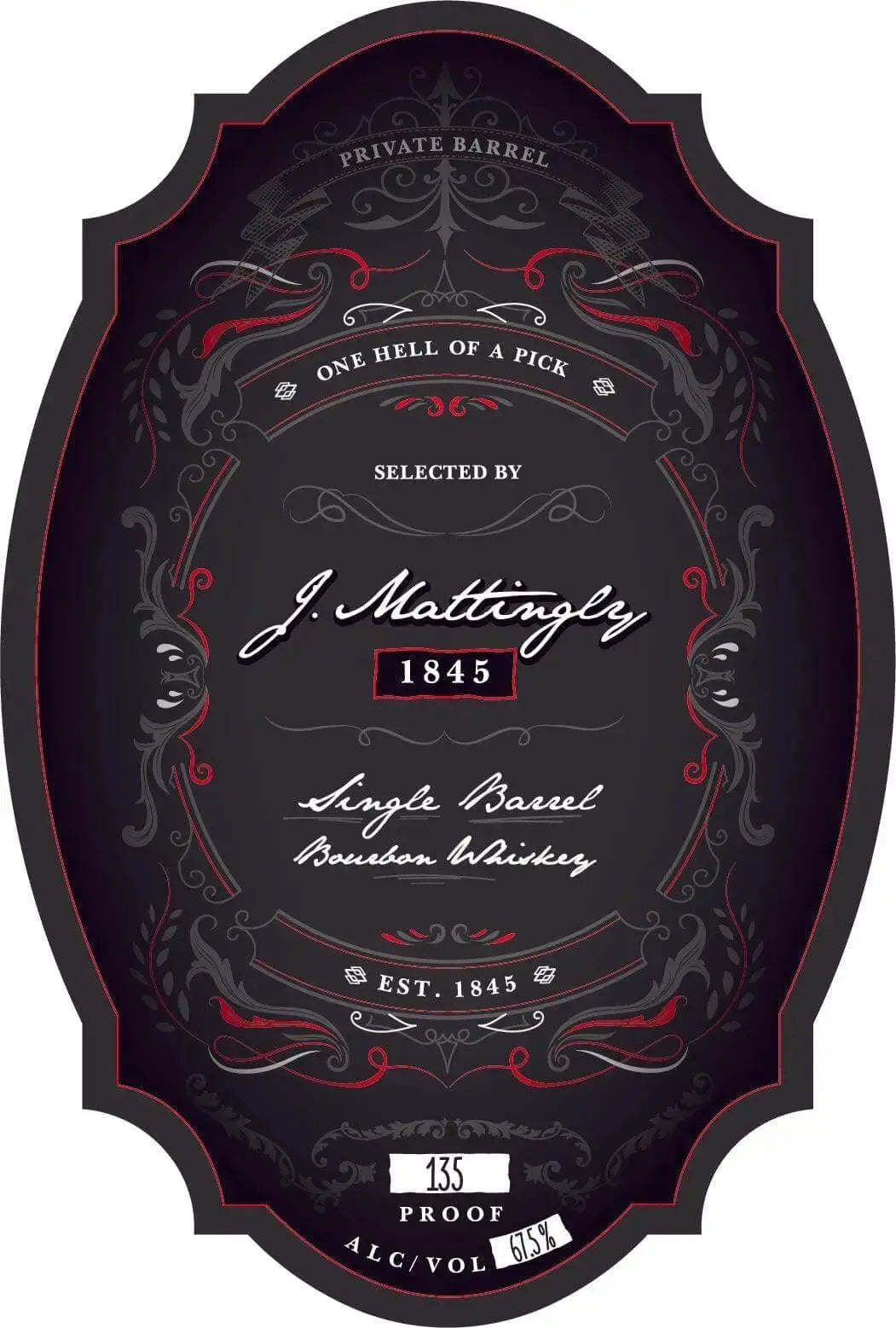 J. Mattingly 1845 “Deluxe Cherry Pie, Oh My!” Single Barrel Bourbon Private Pick - Main Street Liquor
