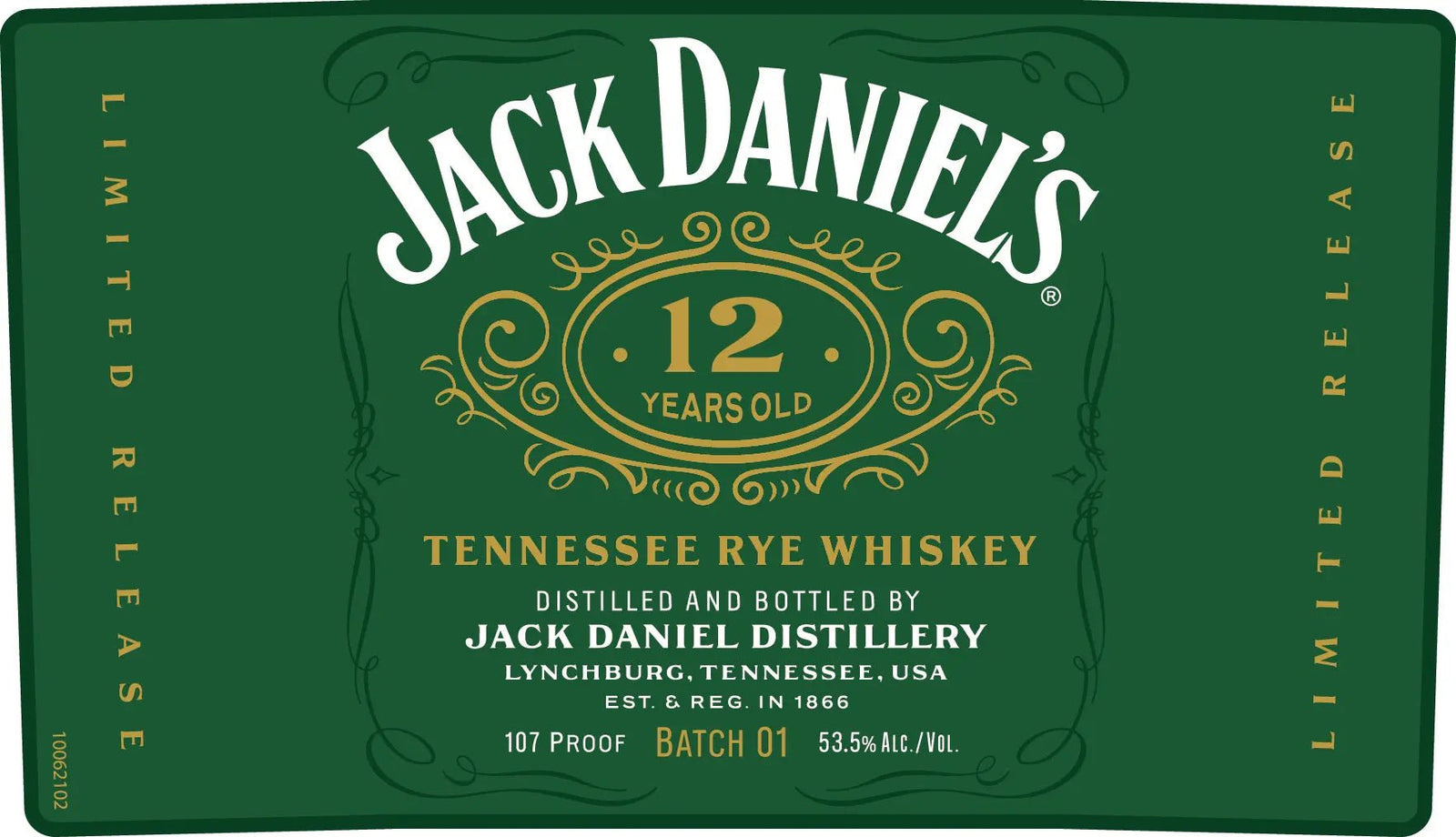 Jack Daniel’s 12 Year Old Tennessee Rye Whiskey Batch 01 700mL - Main Street Liquor