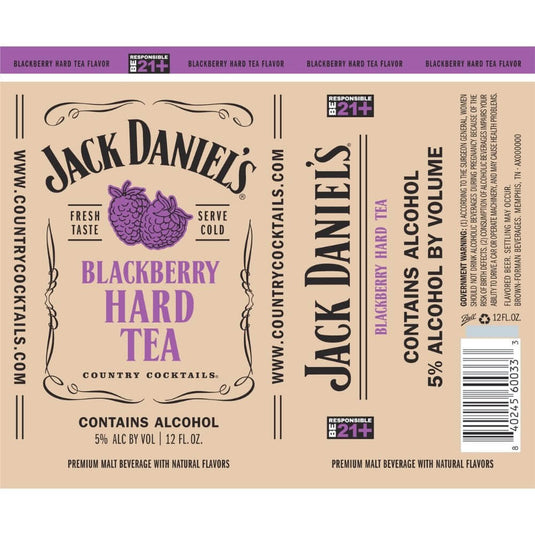 Jack Daniel’s Country Cocktails Blackberry Hard Tea - Main Street Liquor