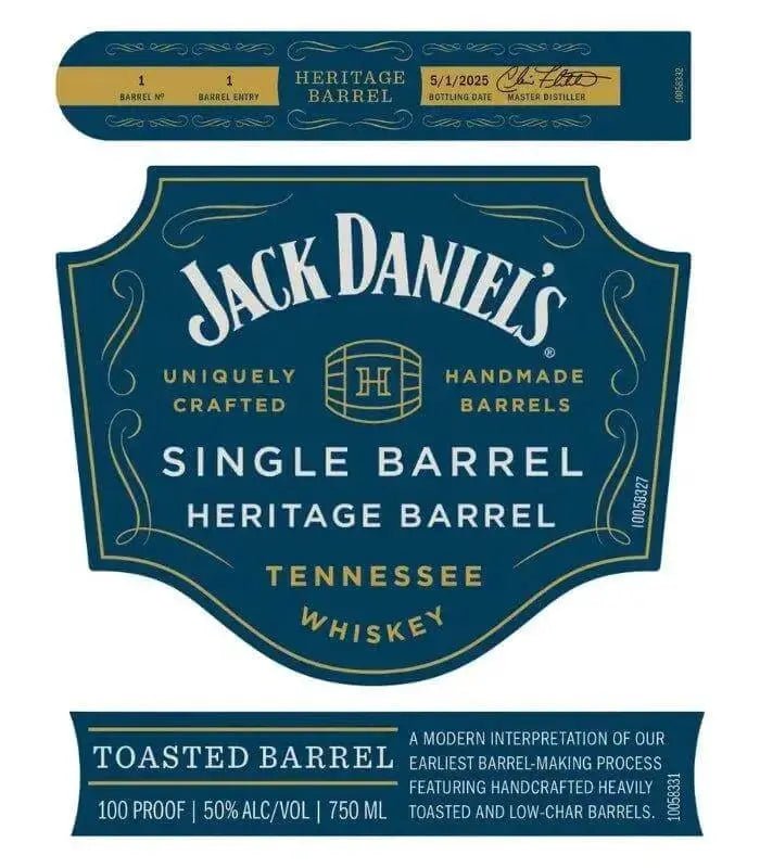 Jack Daniel’s Heritage Toasted Single Barrel 2025 Release 750mL - Main Street Liquor