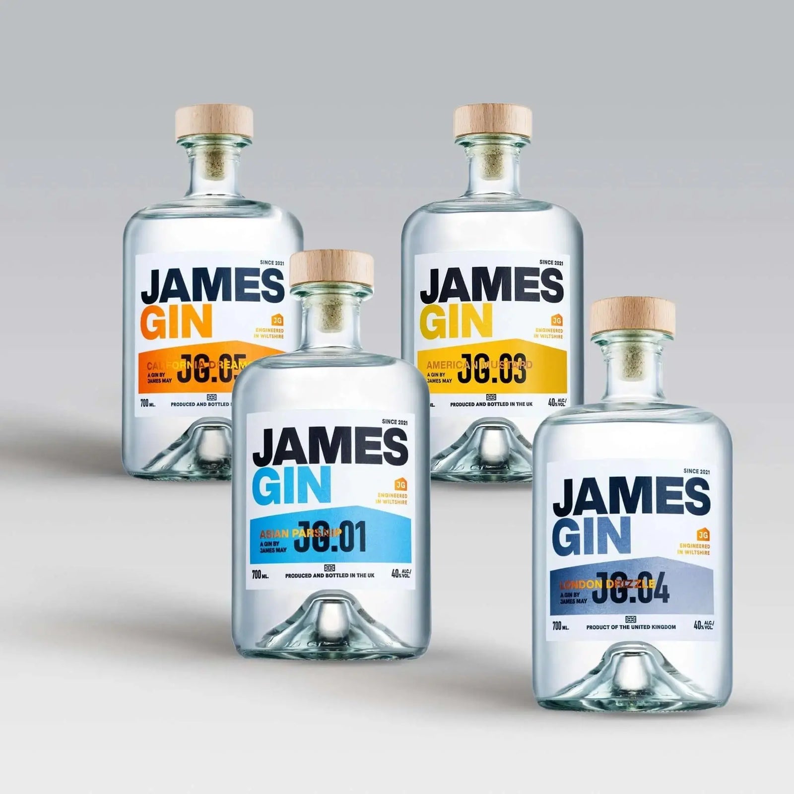 James Gin The Completist 4 Bottle Bundle W/ Souvenir Gift Key Chain - Main Street Liquor