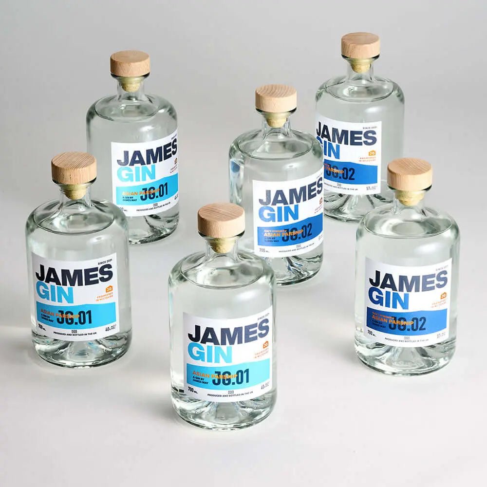 James Gin The Six Pack Asian Parsnip & Navy Strength W/ Souvenir Gift Key Chain - Main Street Liquor