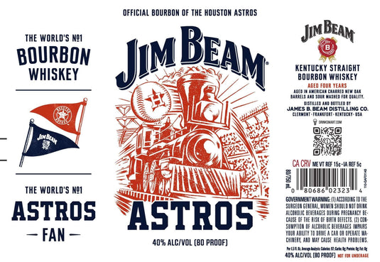 Jim Beam Houston Astros Kentucky Straight Bourbon Whiskey - Main Street Liquor