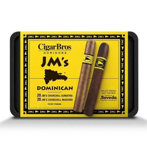 JM's 40 Premium Cigars Set + Personal Humidor by CigarBros - Main Street Liquor