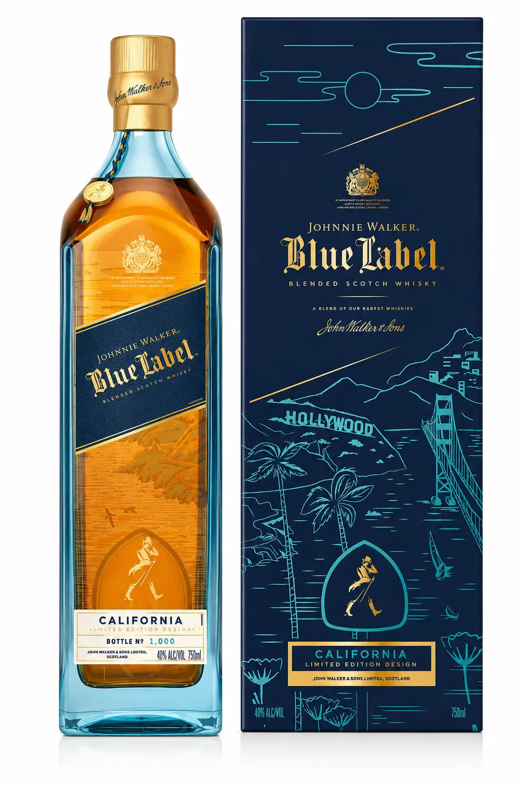 Johnnie Walker Blue Label California Limited Edition Design 2026 - Main Street Liquor