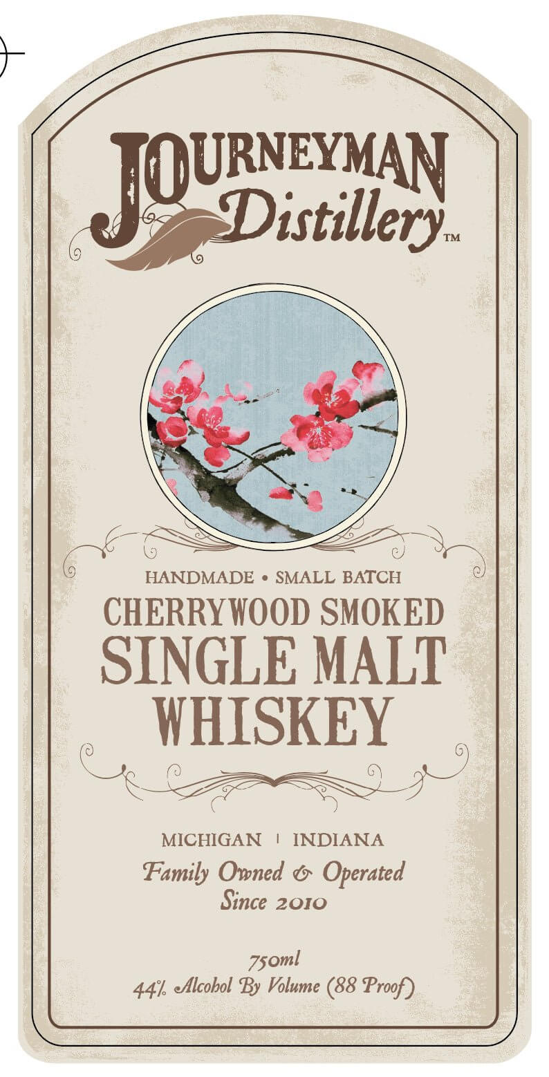 Load image into Gallery viewer, Journeyman Distillery Cherrywood Smoked Single Malt Whiskey Small Batch Handmade Whiskey - Main Street Liquor
