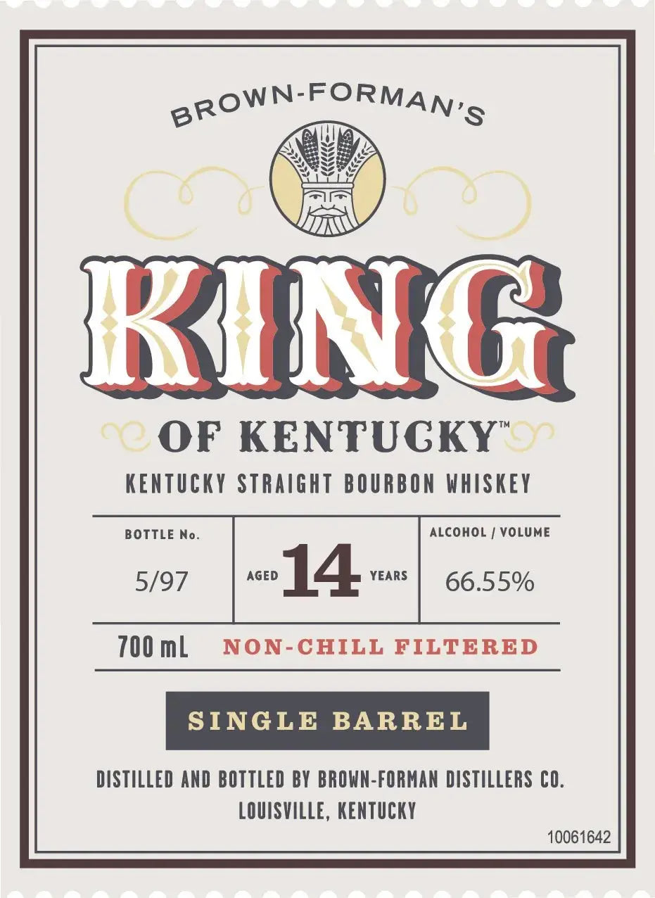 King of Kentucky 14 Year Single Barrel Kentucky Straight Bourbon Whiskey 700mL - Main Street Liquor