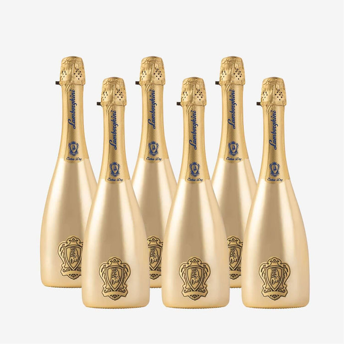 Lamborghini Gold: Extra Dry Prosecco D.O.C. Treviso with Gift Box | Case of 6 - Main Street Liquor