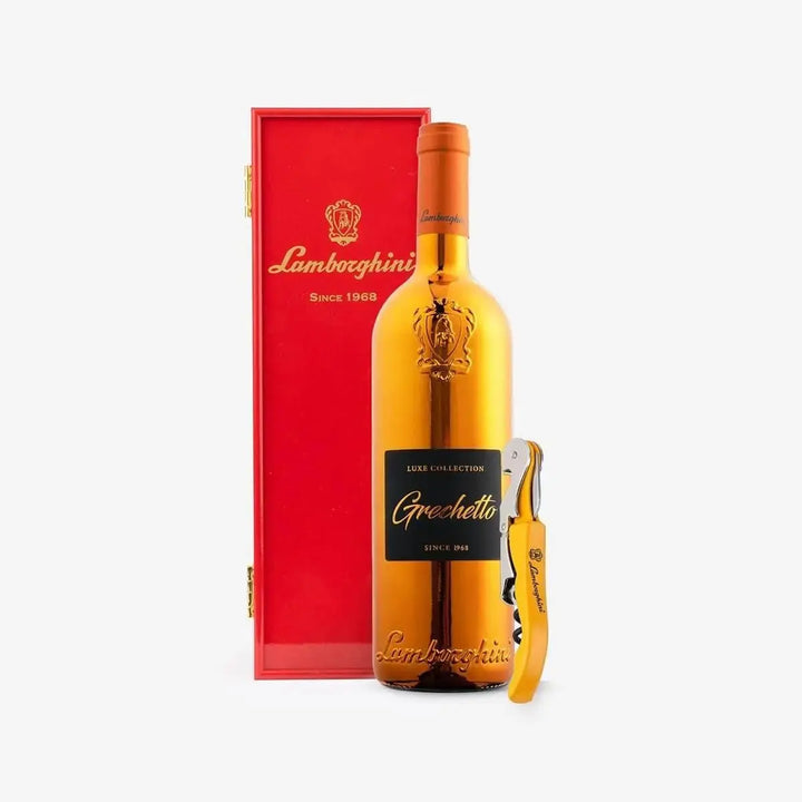 Lamborghini Luxe: Grechetto with Gift Box &amp; Corkscrew - Main Street Liquor
