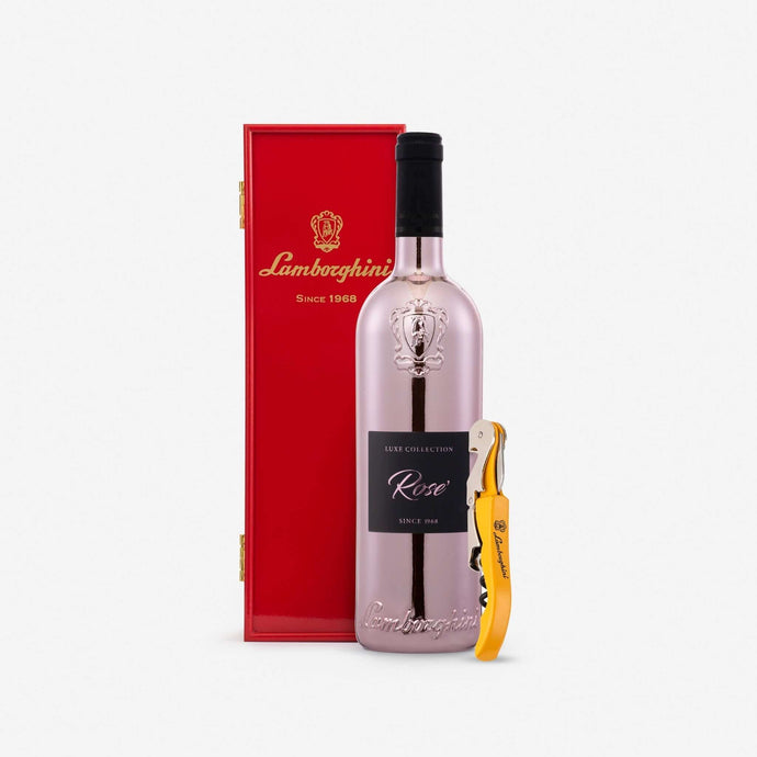 Lamborghini Luxe: Rose with Gift Box & Corkscrew - Main Street Liquor