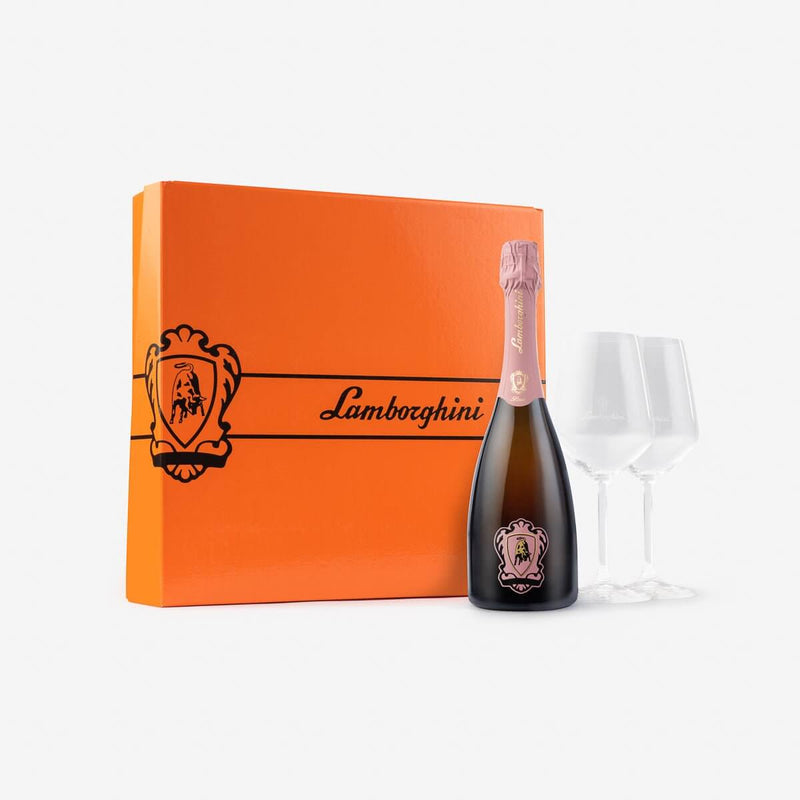 Load image into Gallery viewer, Lamborghini: Rosè &quot;The Legend&quot; with Gift Set &amp; Wine Glasses - Main Street Liquor
