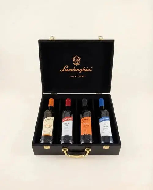 Lamborghini Ultimate Wine Gift Set – Trescone, Era, Taurus, Alice with Luxury Gift Case - Main Street Liquor