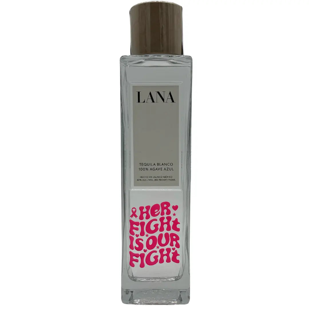 LANA Tequila Blanco Breast Cancer Awareness "Her Fight is Our Fight" Limited Edition Etched Bottle 750mL - Main Street Liquor
