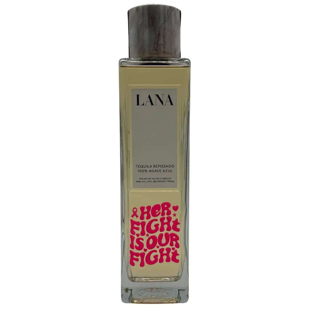 LANA Tequila Reposado Breast Cancer Awareness "Her Fight is Our Fight" Limited Edition Etched Bottle 750mL - Main Street Liquor