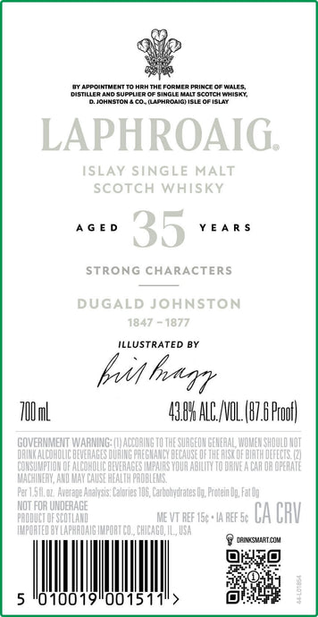 Laphroaig 35 Year Old Islay Single Malt Scotch Whisky 700ml - Main Street Liquor