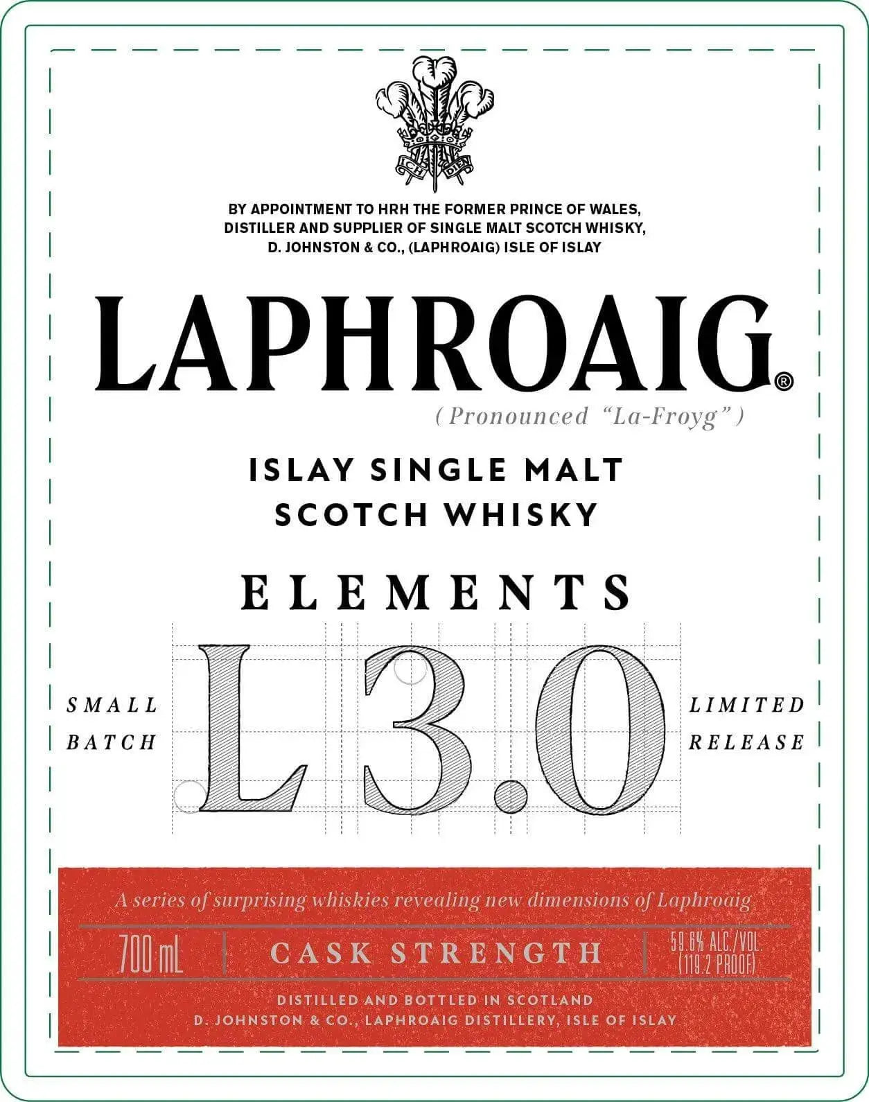 Laphroaig Elements 3.0 Islay Single Malt Scotch Whisky Cask Strength - Main Street Liquor
