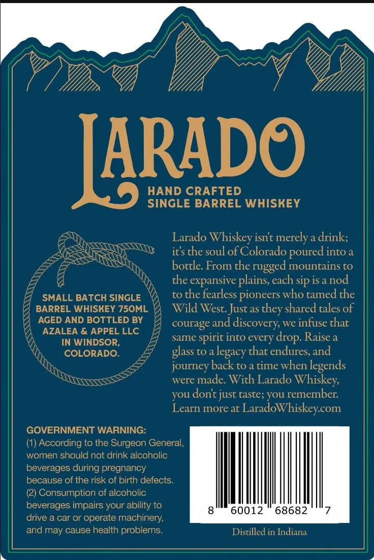 Larado Small Batch Wheat Whiskey - Main Street Liquor
