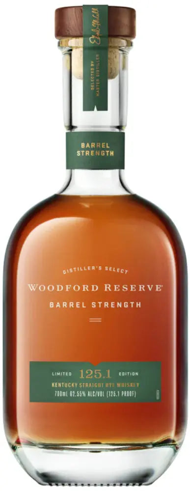 Woodford Reserve Barrel Strength Kentucky Straight Rye Whiskey 125.1 Proof Woodford Reserve