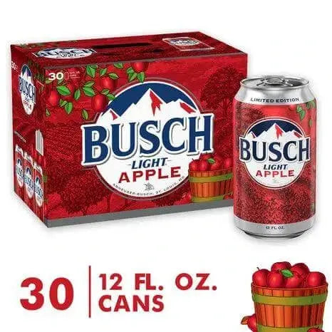 Busch Light Apple American Lager Beer 30-Pack Busch Light