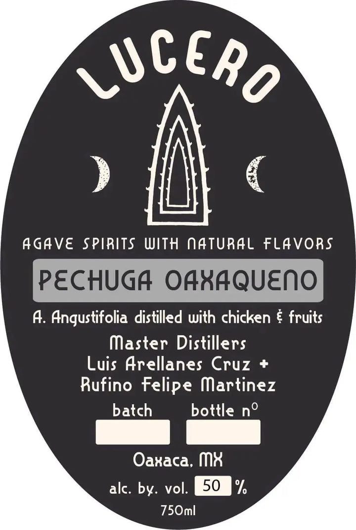 Lucero Pechuga Oaxaqueño Agave Spirits - Distilled with Chicken &amp; Fruits - Main Street Liquor